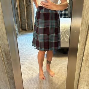 Vintage Peter McArthur flannel kilt skirt.